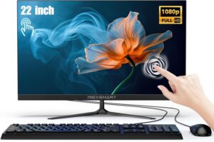 All-in-One Desktop Computer, 22" FHD All-in-One PC Touchscreen